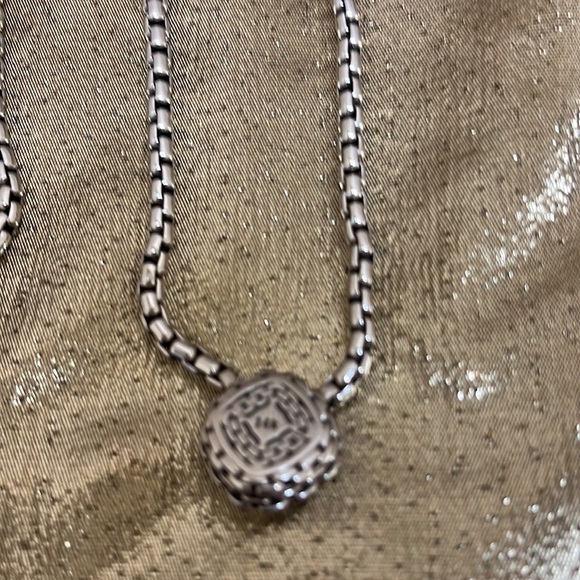 Jai Sterling silver & 14k gold White Topaz necklace - Picture 4 of 4